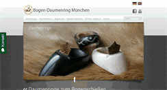 Desktop Screenshot of bogen-daumenring.de