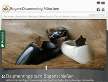 Tablet Screenshot of bogen-daumenring.de